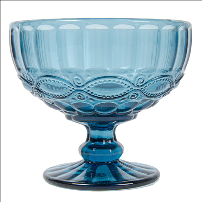 COUPES À DESSERTS 'VINTAGE' 380 ML Ø12x10.5 CM BLEU VERRE (6 UNITÉS)