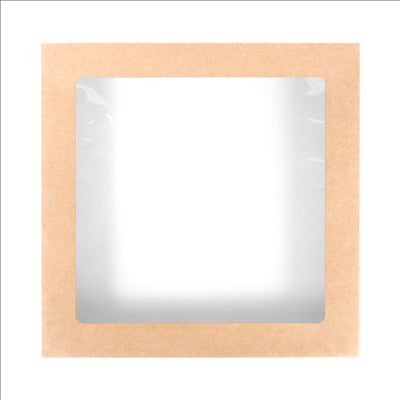 COUVERCLES POUR BOÎTES 253.14  300 G/M2 + PET 22,9x22,8x3 CM NATUREL KRAFT (100 UNITÉS)