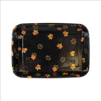 RÉCIPIENTS POUR "SUSHI"  20PE + 280 +16PE G/M2 18,5x12,9x2,4 CM NOIR KRAFT (600 UNITÉS)
