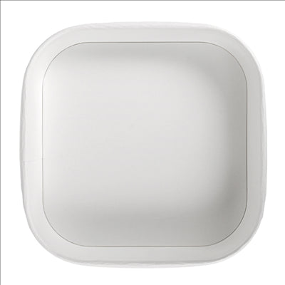 RÉCIPIENTS CARRÉS 750 ML 320 + 26 PE G/M2 16,7x16,7x4,3 CM BLANC KRAFT (300 UNITÉS)