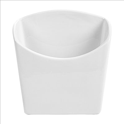 BOÎTES À FRITES S  12,4x6,5x12,7 CM BLANC PORCELAINE (6 UNITÉS)