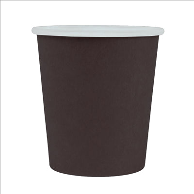 PETITS POTS 120 ML (4 oz) 210 + 18 PE G/M2 Ø6,15/4,5x6,5 CM NOIR CARTON (1000 UNITÉS)