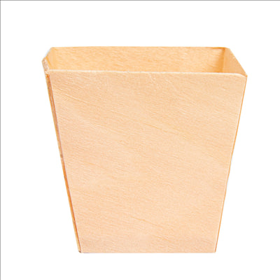 MINI BOL EN FEUILLE DE PEUPLIER  4,5x4,5x4,5 CM NATUREL BOIS (50 UNITÉS)