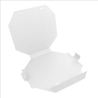 BOÎTE POUR PAELLAS  360 G/M2 50,5x50,5x5 CM BLANC CARTON (100 UNITÉS)