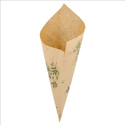 SACHETS EN POINTE 'FEEL GREEN' 250 G 70 G/M2 29,5x21 CM NATUREL PARCH.INGRAISSABLE (2000 UNITÉS)