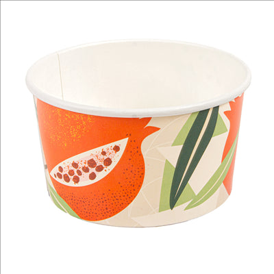 POTS À GLACES 'AMALFI' 150 ML 250 + 18 PE G/M2 Ø8,5x4,5 CM BLANC CARTON (2000 UNITÉS)