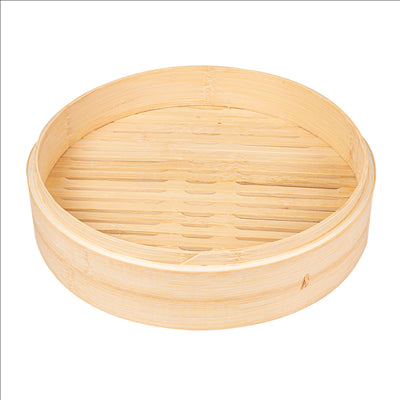 RÉCIPIENTS MAXI DIM-SUM  Ø 30x6 CM NATUREL BAMBOU (4 UNITÉS)