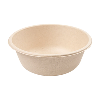 SALADIERS 'BIONIC' 500 ML Ø 15x6 CM NATUREL BAGASSE (500 UNITÉS)