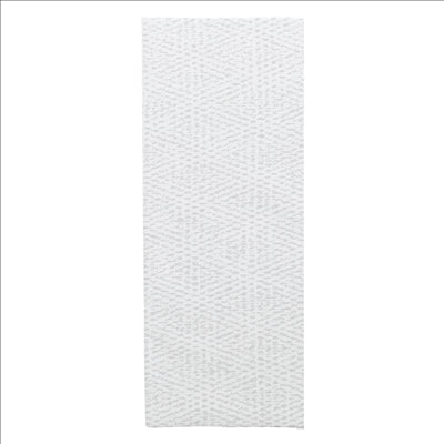 SERVIETTES P.1/8 SLIM PLUS 'LIKE LINEN - KEIKO' 70 G/M2 39x50 CM BLANC SPUNLACE (600 UNITÉS)