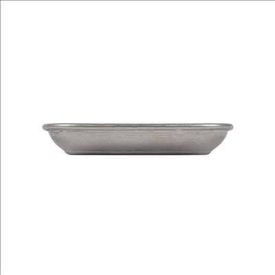 PLATES CARRÉS 'ARTINOX' 65 ML 9x9x1,4 CM ARGENTE INOX (20 UNITÉS)