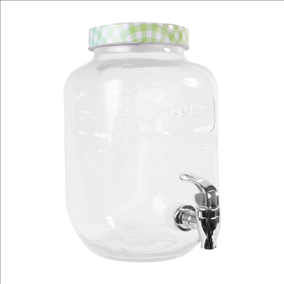 DISTRIBUTEUR DE BOISSONS 'WAKI GLASS' 4 L Ø 15,5x25 CM TRANSPARENT VERRE (1 UNITÉ)