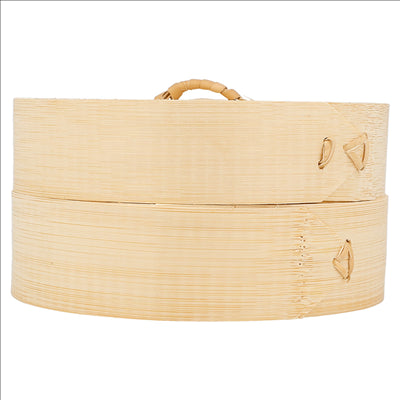 RÉCIPIENTS MINI DIM-SUM  Ø 15x8 CM NATUREL BAMBOU (1 UNITÉ)