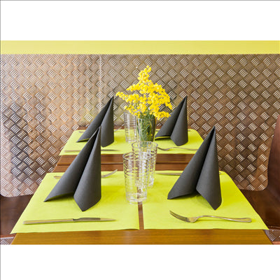 SETS DE TABLE 'SPUNBOND' 60 G/M2 30x40 CM LIME PP (800 UNITÉS)