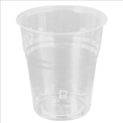 POTS COMPOSTABLES 200 ML Ø 7,85x8 CM TRANSPARENT PLA (1250 UNITÉS)