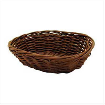 CORBEILLES SIMILAIRE OSIER OVALES  17x13x5 CM NATUREL PP (12 UNITÉS)