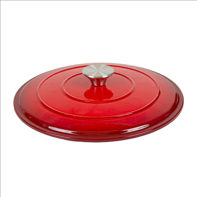 COCOTTE RONDE AVEC COUVERCLE 5,2 L Ø 26x11,5 CM ROUGE FER (2 UNITÉS)