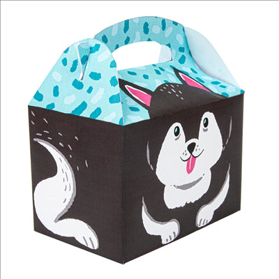 BOÎTES MENU ENFANT "HUSKY"  320 G/M2 15,5x10,5x17,5 CM QUADRICHROMIE CARTON (300 UNITÉS)