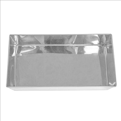 BOÎTE POUR BUFFET 'ARTINOX'  26,3x13x8 CM ARGENTE INOX (1 UNITÉ)