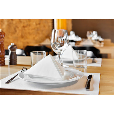 SETS DE TABLE 'SPUNBOND' 60 G/M2 30x40 CM BLANC PP (800 UNITÉS)