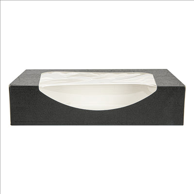 RÉCIPIENTS SUSHI+FÊNETRE 'THEPACK' 230 G/M2 + OPP 19,7x12x4,5 CM NOIR CARTON ONDULÉ NANO-MICRO (400 UNITÉS)