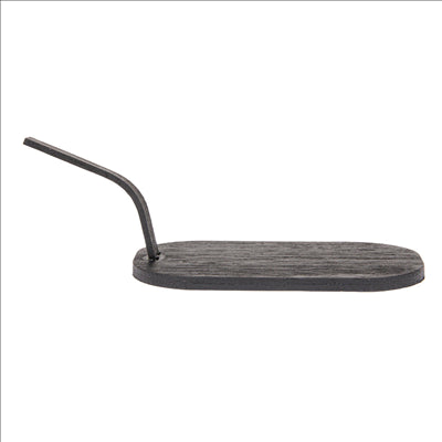 MINI PELLES POUR SNACKS  8x5 CM NOIR BAMBOU (100 UNITÉS)