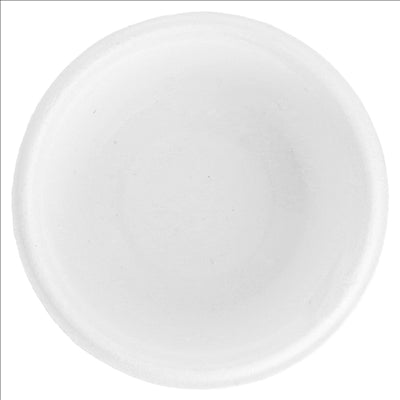 POTS 'BIONIC' 55 ML Ø 6x3 CM BLANC BAGASSE (1000 UNITÉS)