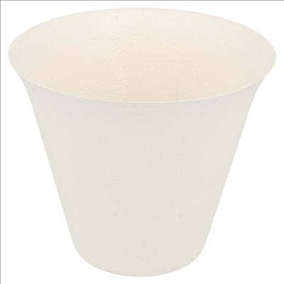 GOBELETS TUMBLER 'BIONIC' 335 ML Ø 9,9x8,5 CM BLANC BAGASSE (200 UNITÉS)