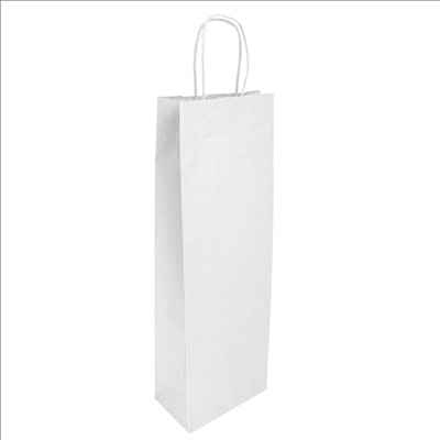 SACS SOS AVEC ANSES 1 BOTEILLE  100 G/M2 14+8x40 CM BLANC CELLULOSE (250 UNITÉS)