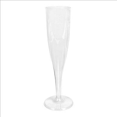 FLÛTES INJECTÉES "CHAMPAGNE" PETITES 100 ML Ø 4,8x17 CM TRANSPARENT CRISTAL PS (180 UNITÉS)