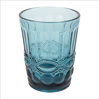 GOBELETS 'VINTAGE' 250 ML Ø8x10 CM BLEU VERRE (6 UNITÉS)