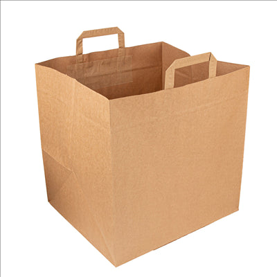 SACS SOS BOîTES PIZZA  110 G/M2 36+31x36 CM NATUREL KRAFT (125 UNITÉS)