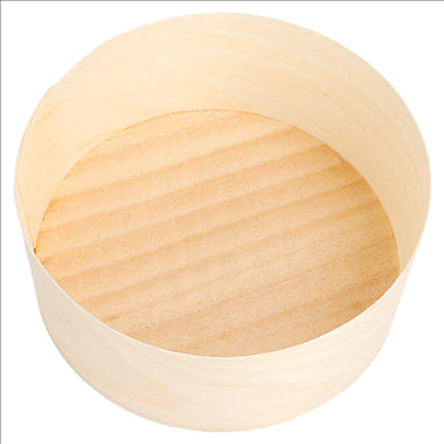 POTS EN FEUILLE DE PEUPLIER  Ø 5,5x2,2 CM NATUREL BOIS (100 UNITÉS)