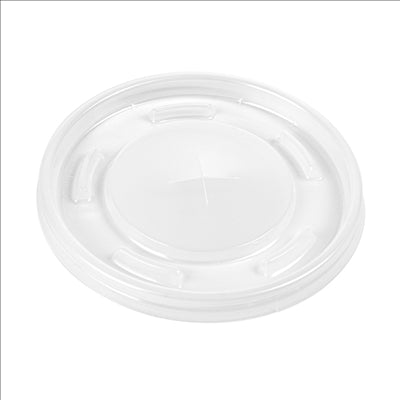 COUVERCLES POUR GOBELETS RÉFS. 229.09/252.31  Ø 8 CM TRANSLUCIDE PS (2000 UNITÉS)