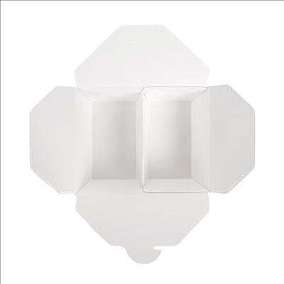 BOÎTES AMÉRICAINES 2 COMPART. 'THEPACK' 675 + 675 ML 230 + 12PP G/M2 15,2x12,1x6,5 CM BLANC CARTON ONDULÉ NANO-MICRO (300 UNITÉS)