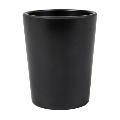 GOBELETS 'ASAMI WARE' 240 ML Ø 7,5x9,2 CM NOIR MÉLAMINE (6 UNITÉS)