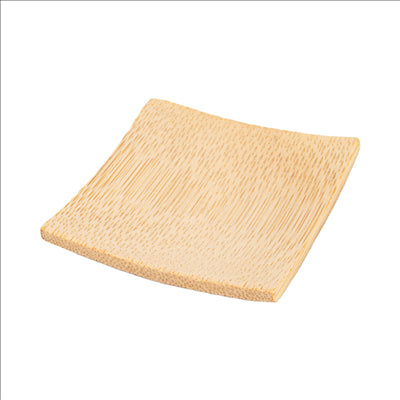 MINI ASSIETTES  6x6 CM NATUREL BAMBOU (24 UNITÉS)