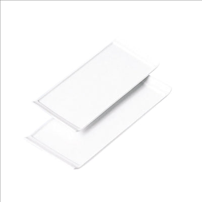 ASSIETTES RECTANGULAIRES  33x22,5x1,8 CM BLANC PORCELAINE (12 UNITÉS)