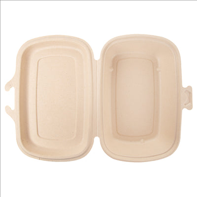 COQUILLES 'BIONIC' 900 ML 22,4x14x6 CM NATUREL BAGASSE (400 UNITÉS)