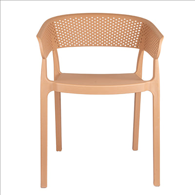 CHAISE EMPILABLE 'SUPRA-TEK'  51x49x73 CM BEIGE PP (4 UNITÉS)
