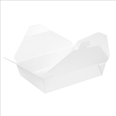 BOÎTES AMÉRICAINES MICRO-ONDABLES 'THEPACK' 1470 ML 230 + 12PP G/M2 19,6x14x4,5 CM BLANC CARTON ONDULÉ NANO-MICRO (300 UNITÉS)