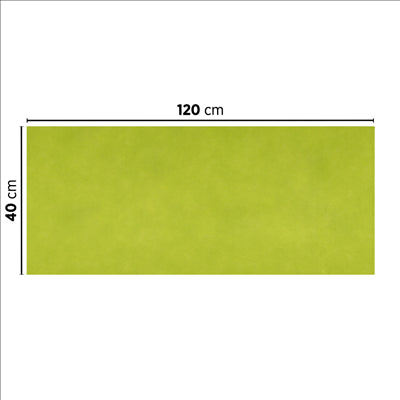 "TÊTE À TÊTE" PLIAGE 1/2 'SPUNBOND' 60 G/M2 40x120 CM LIME PP (400 UNITÉS)