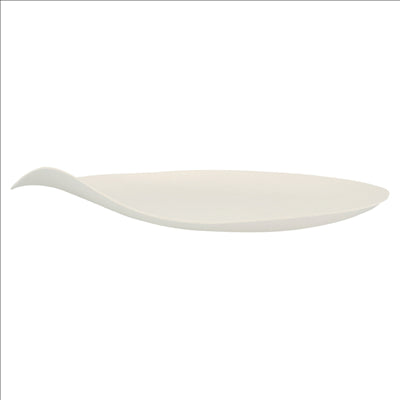 ASSIETTES MARU M 'BIONIC'  Ø 16,5x2,4 CM BLANC BAGASSE (200 UNITÉS)