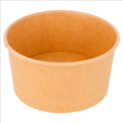 POTS À GLACES 150 ML 250 + 18 PE G/M2 Ø8,5x4,5 CM MARRON CARTON (2000 UNITÉS)