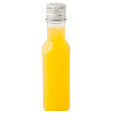 FLACONS AVEC BOUCHON EN ALUMINIUM 35 ML Ø2,5x9,6 CM TRANSPARENT PET (100 UNITÉS)