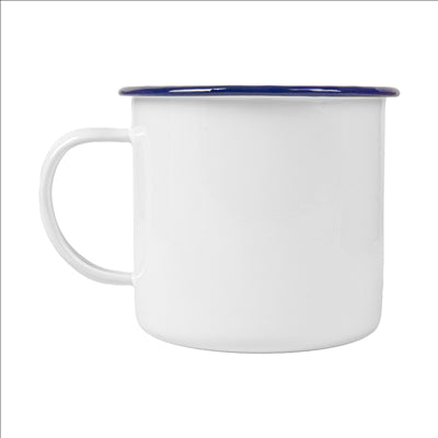 TASSES 'ENAMELWARE' 700 ML Ø 10x10 CM BLANC ACIER ÉMAILLÉ (6 UNITÉS)