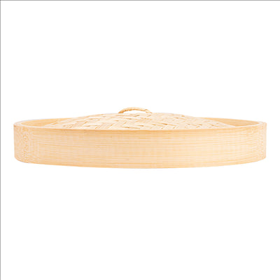 COUVERCLES MAXI DIM-SUM  Ø 30x3 CM NATUREL BAMBOU (4 UNITÉS)
