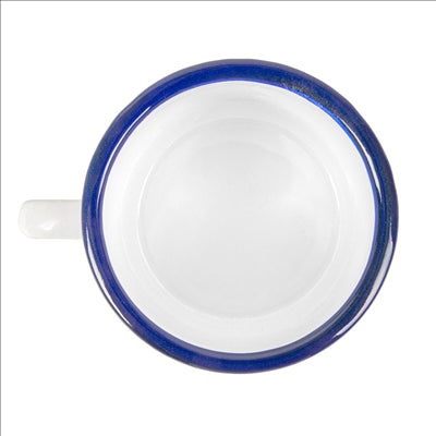 TASSES 'ENAMELWARE' 500 ML Ø 9x9 CM BLANC ACIER ÉMAILLÉ (6 UNITÉS)