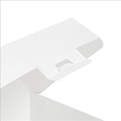 BOÎTES HAMBURGER 'THEPACK' 230 G/M2 17,6x16,8x7,8 CM (XL WIDER) BLANC CARTON ONDULÉ NANO-MICRO (300 UNITÉS)