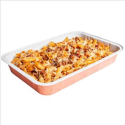 RÉCIPIENTS LAQUÉS 2450 ML 31,4x21,3x4,7 CM CUIVRE ALUMINIUM (50 UNITÉS)
