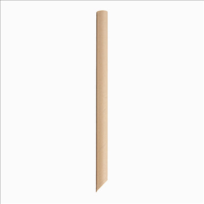 PAILLES DROITES BUBBLE TEA 'PAPER'  Ø1,2x20 CM NATUREL KRAFT (2400 UNITÉS)